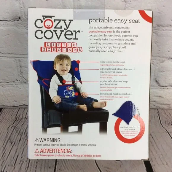 NCAA Kansas Jayhawks”Baby Shower Gift Set” Easy Seat~Carrier Covers~Changing Pad